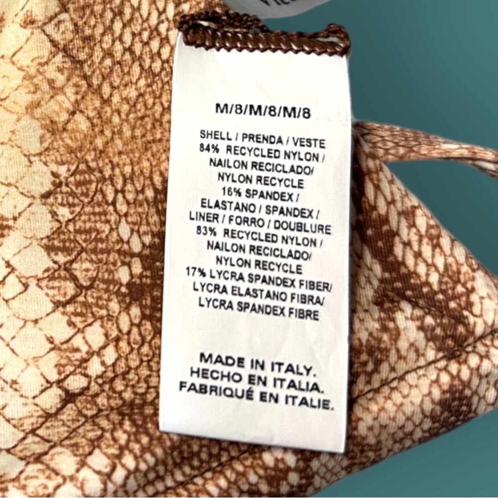 🎉 HOST PICK! 🎉NWT Vitamin A Milana Tie Side Top In Sand Snake. Various Sizes - Picture 8 of 14